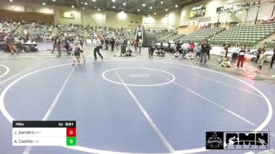 74 lbs Final - Jeremy Sanders, Institue Of Combat vs Adrian Castillo, The Club