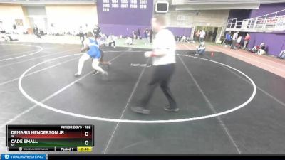 182 lbs Cons. Round 2 - Cade Small, KS vs DeMaris Henderson Jr, IA