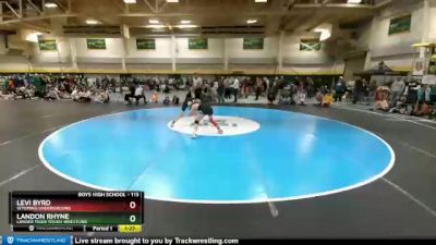 113 lbs Quarterfinal - Levi Byrd, Wyoming Underground vs Landon Rhyne, Lander Tiger Tough Wrestling