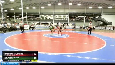 132 lbs Cons. Round 2 - Andijah Mason, Prince George vs Matthew Shodunke, Nansemond River