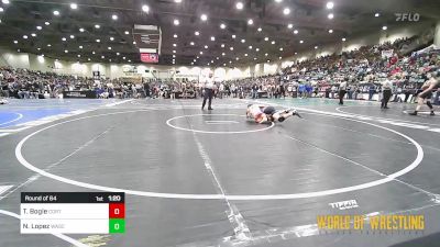 125 lbs Round Of 64 - Tyler Bogle, Cortez Full Circle vs Noah Lopez, Wasco Wrestling