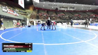 132 lbs Cons. Round 2 - Javion Bryant, Primal Wrestling Club vs Keanu Perez, El Camino SSF High School Wrestling