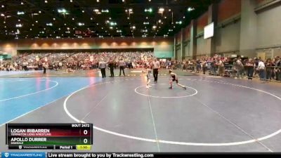 57-61 lbs Round 5 - Logan Iribarren, Yerington Lions Wrestling vs Apollo Durrer, Oakdale