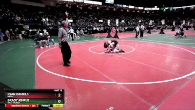 167 lbs Quarterfinal - Ryan Daniels, PROA vs Brady Kimple, Unattached