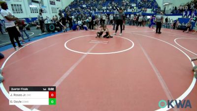 46 lbs Quarterfinal - Jose Rosas Jr., OKC Saints Wrestling vs Garrett Doyle, Cowboy Wrestling