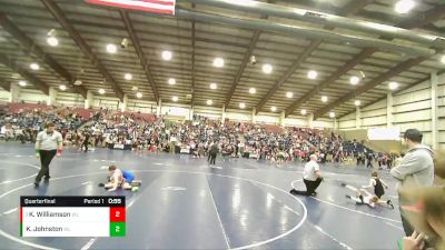 80 lbs Quarterfinal - Knoxx Williamson, Aviator Wrestling Club vs Kade Johnston, SYRACUSE