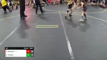 56 lbs Quarterfinals (8 Team) - Kynlie Tackett, Olympia vs Calvin Babcock, No Escape Wrestling Academy
