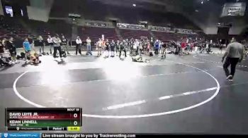 56 lbs Round 5 (10 Team) - David Leite Jr., Black Fox Wrestling Academy vs Keian Linnell, Team Utah