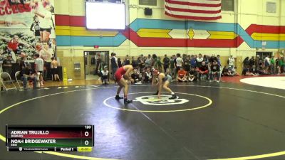 120 lbs Cons. Round 2 - Noah Bridgewater, Erie vs Adrian Trujillo, Rawlins