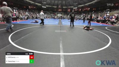 52 lbs Round Of 16 - Jaxon Wolfenberger, Team Tulsa Wrestling Club vs Jett Runk, Sperry Wrestling Club