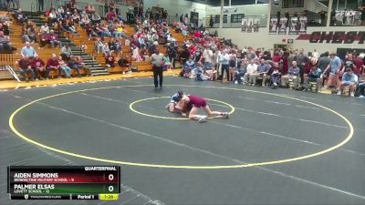 106 lbs Quarters & 1st Wb (16 Team) - Palmer Elsas, Lovett School vs Aiden Simmons, Benedictine Military School