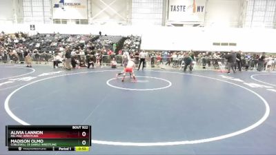 90-93 lbs Round 3 - Alivia Lannon, Pal-Mac Wrestling vs Madison Olmo, Cobleskill CR Dawgs Wrestling