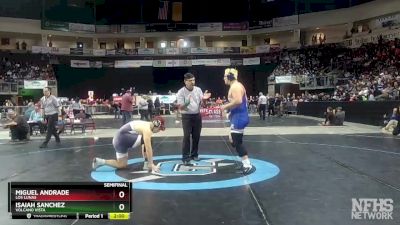 5A 215 lbs Semifinal - Miguel Andrade, Los Lunas vs Isaiah Sanchez, Volcano Vista