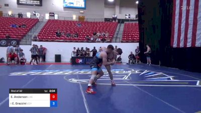 87 kg Rnd Of 32 - Erik Anderson, Livermore Elite Wrestling Club vs Evan Grazzini, Izzy Style Wrestling