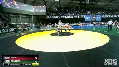 1A 190 lbs Cons. Round 2 - Jorge Mendoza, Wapato vs Blake Goltz, Blaine