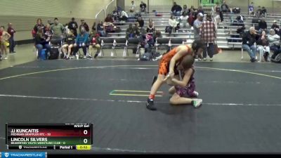 101 lbs Cons. Round 1 - Jj Kuncaitis, Michigan Grappler RTC vs Lincoln Silvers, Beaverton Youth Wrestling Club