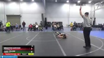 80 lbs Round 2 (8 Team) - Brighton Karvoski, Team Shutt vs Cade Collins, Triumph