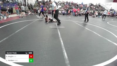 Quarterfinal - Grycen Anglin, Chandler Takedown Club vs Leland Holden, Ponca City Wildcat Wrestling