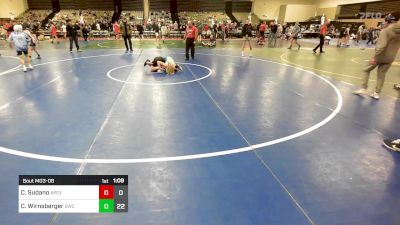 89 lbs Rr Rnd 8 - Chase Sudano, Apex vs Chase Wirnsberger, Seagull Wrestling Club