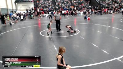 51-55 lbs Quarterfinal - Paisley Spencer, Westside vs Lydia Stange, Crofton-Bloomfield