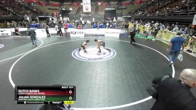 108 lbs Champ. Round 2 - Julian Gonzalez, Shafter Youth Wrestling vs Dutch Banks, Legacy Wrestling Center