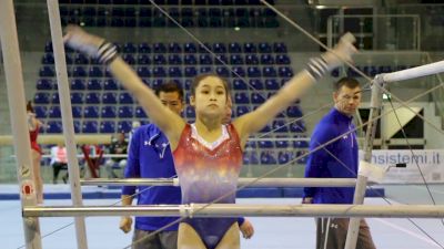 Victoria Nguyen Bar Routine - Training Day 2, 2017 Jesolo Trophy