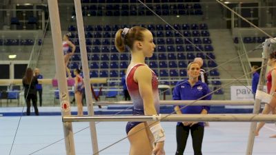 Abby Paulson Bar Routine - Training Day 2, 2017 Jesolo Trophy