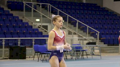 Olivia Dunne Bar Routine - Training Day 2, 2017 Jesolo Trophy