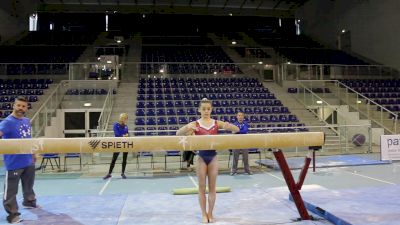 Olivia Dunne Beam Routine - Training Day 2, 2017 Jesolo Trophy