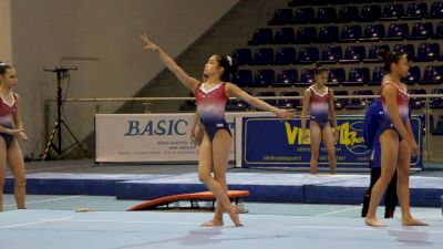 Victoria Nguyen 2 Pass Floor Routine - Training Day 2, 2017 Jesolo Trophy