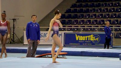 Alyona Shchennikova 2 Pass Floor Routine - Training Day 2, 2017 Jesolo Trophy