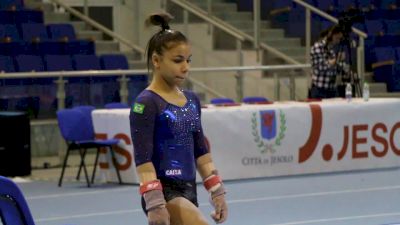 Flavia Saraiva (BRA) Bar Routine With New Dismount - Training Day 3, 2017 Jesolo Trophy