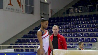 Trinity Thomas Beam Routine Timer Dismount - Training Day 3, 2017 Jesolo Trophy