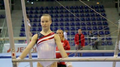 Abby Paulson Bar Routine- Training Day 3, 2017 Jesolo Trophy