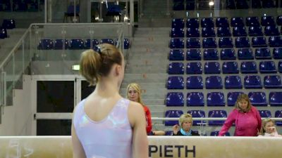 Abby Paulson Beam Routine- Training Day 3, 2017 Jesolo Trophy