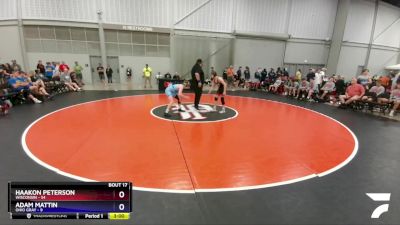 113 lbs Semis & 3rd Wb (16 Team) - Haakon Peterson, Wisconsin vs Adam Mattin, Ohio Gray