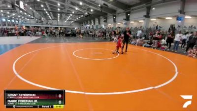 60 lbs Cons. Round 3 - Mario Foreman Jr., Alamo City Wrestling Club vs Grant Synowicki, Coppell Stars Wrestling Club