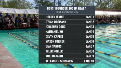 Far Westerns: Boys 10&U 200 IM Final