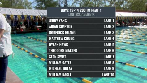Far Westerns: Boys 13-14 200 IM Final