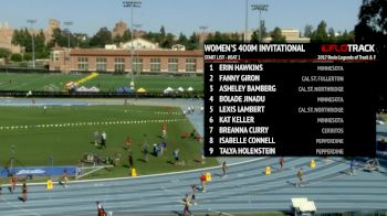 Women's 400m, Heat 1 - Invitational