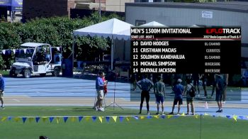 Men's 1500m, Heat 1 - Invitational