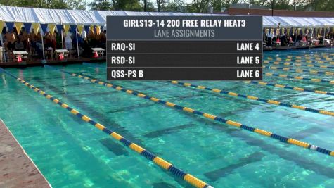 Far Westerns: Girls 13-14 200 Free Relay Heat 3