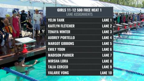 Far Westerns: Girls 11-12 500 Free Final