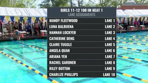 Far Westerns: Girls 11-12 100 IM Final