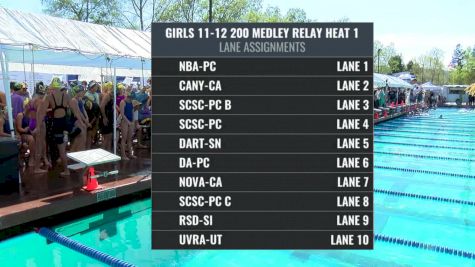 Far Westerns: Girls 11-12 200 Medley Relay Heat 1