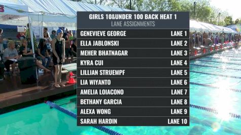 Far Westerns: Girls 10&U 100 Back Final