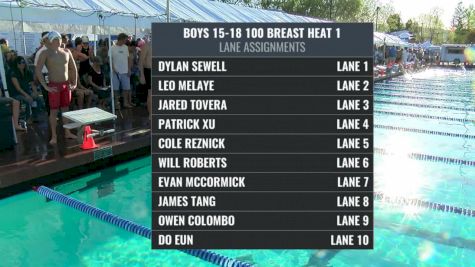 Far Westerns: Boys 15-16 100 Breast Final