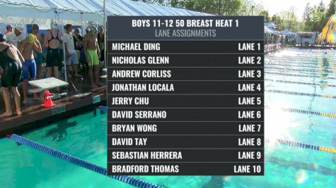 Far Westerns: Boys 11-12 50 Breast Final