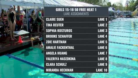 Far Westerns - Girls 15-16 50 Free Final