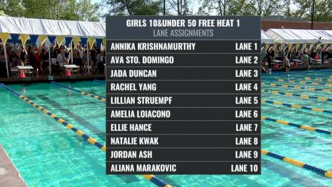 Far Westerns - Girls 10&U 50 Free Final